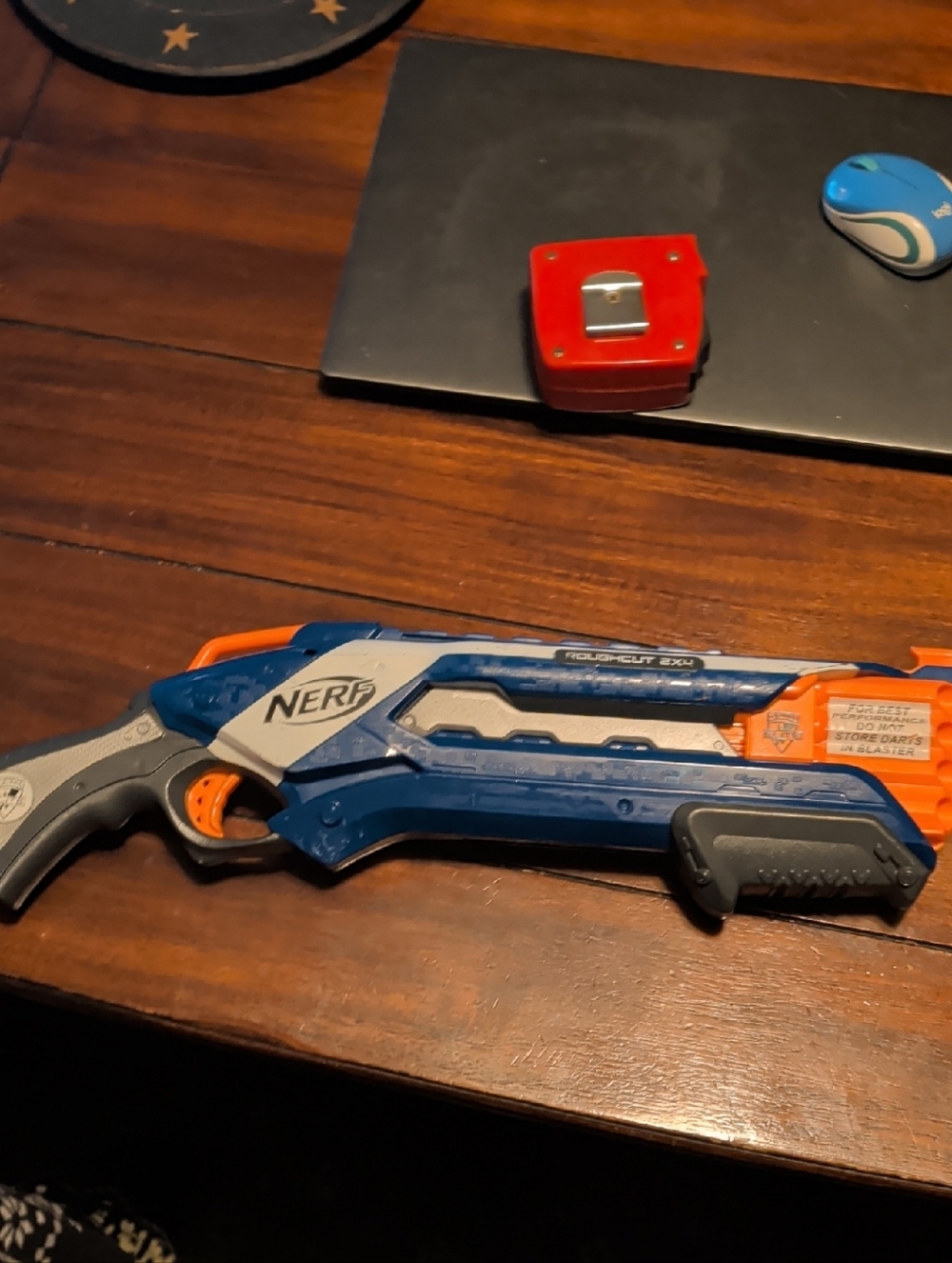 Nerf Rough Cut 2x4 Blaster - Blue, Orange & Gray
